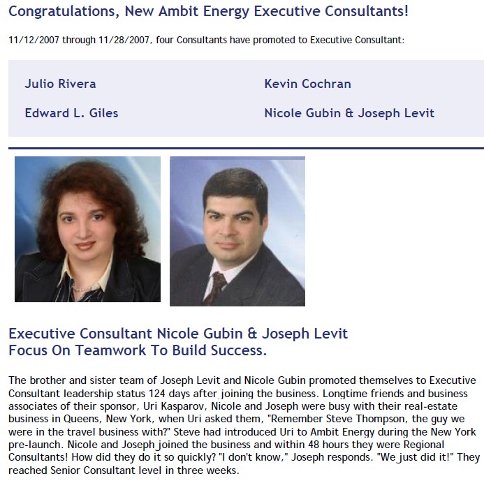 Nicole Gubin Versus Amit Energy